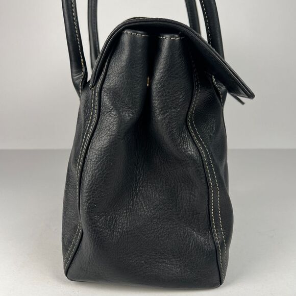 Dooney & Bourke Priscilla Black Leather Satchel Purse Bag Handbag - Picture 6 of 16